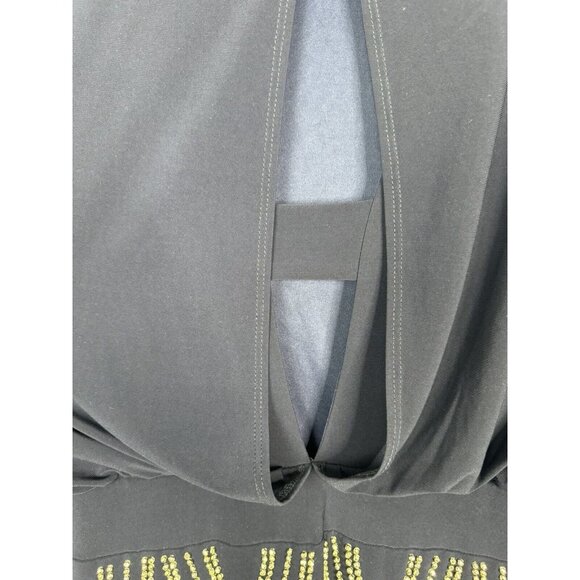 Betsy & Adam Navy Blue Beaded Flapper Dress Cocktail Wedding Guest Size 10 - Picture 6 of 11